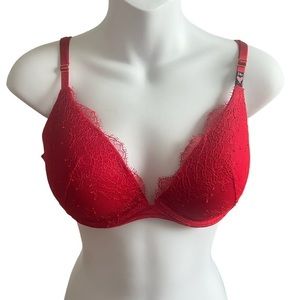 Victoria Secret Very Sexy Red Lace Bra 34C‎